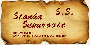 Stanka Supurović vizit kartica